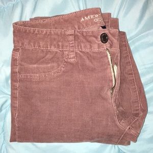 Textured pink jeggings
